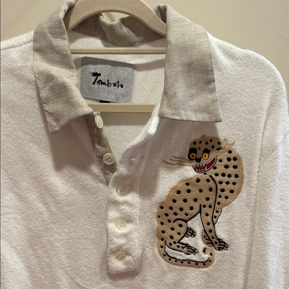 TOMBOLO Sun Leopard cabana shirt top - Picture 4 of 6